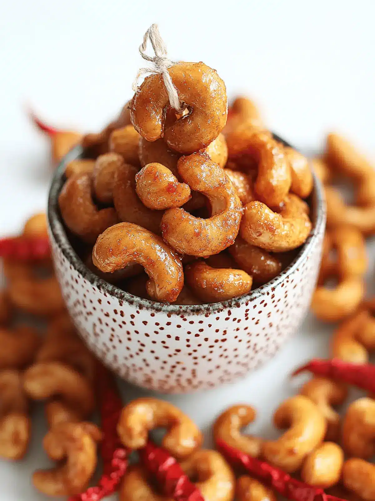 Sweet and Spicy Honey Roasted Cashews