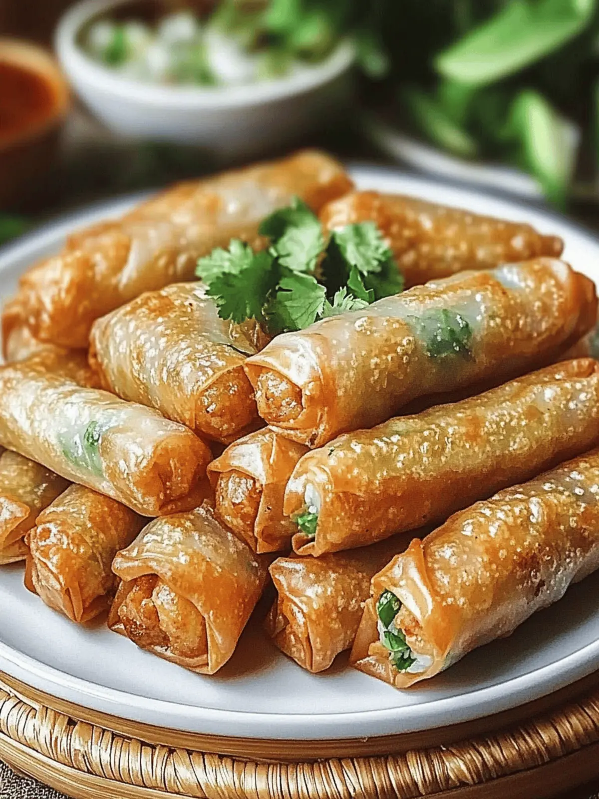Crispy Vietnamese Pork & Veggie Spring Rolls