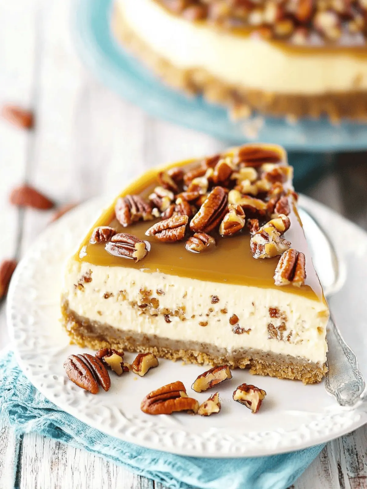 Pecan Praline Cheesecake