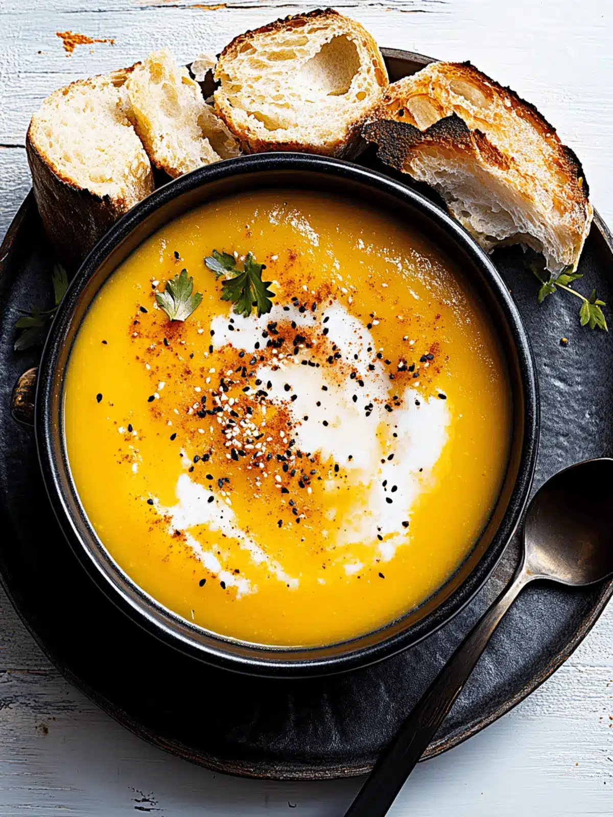 Creamy Miso Pumpkin Soup
