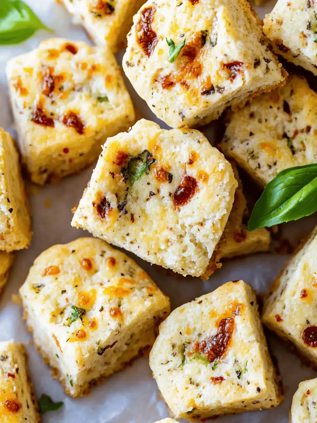 Shortbread Pizza Bites