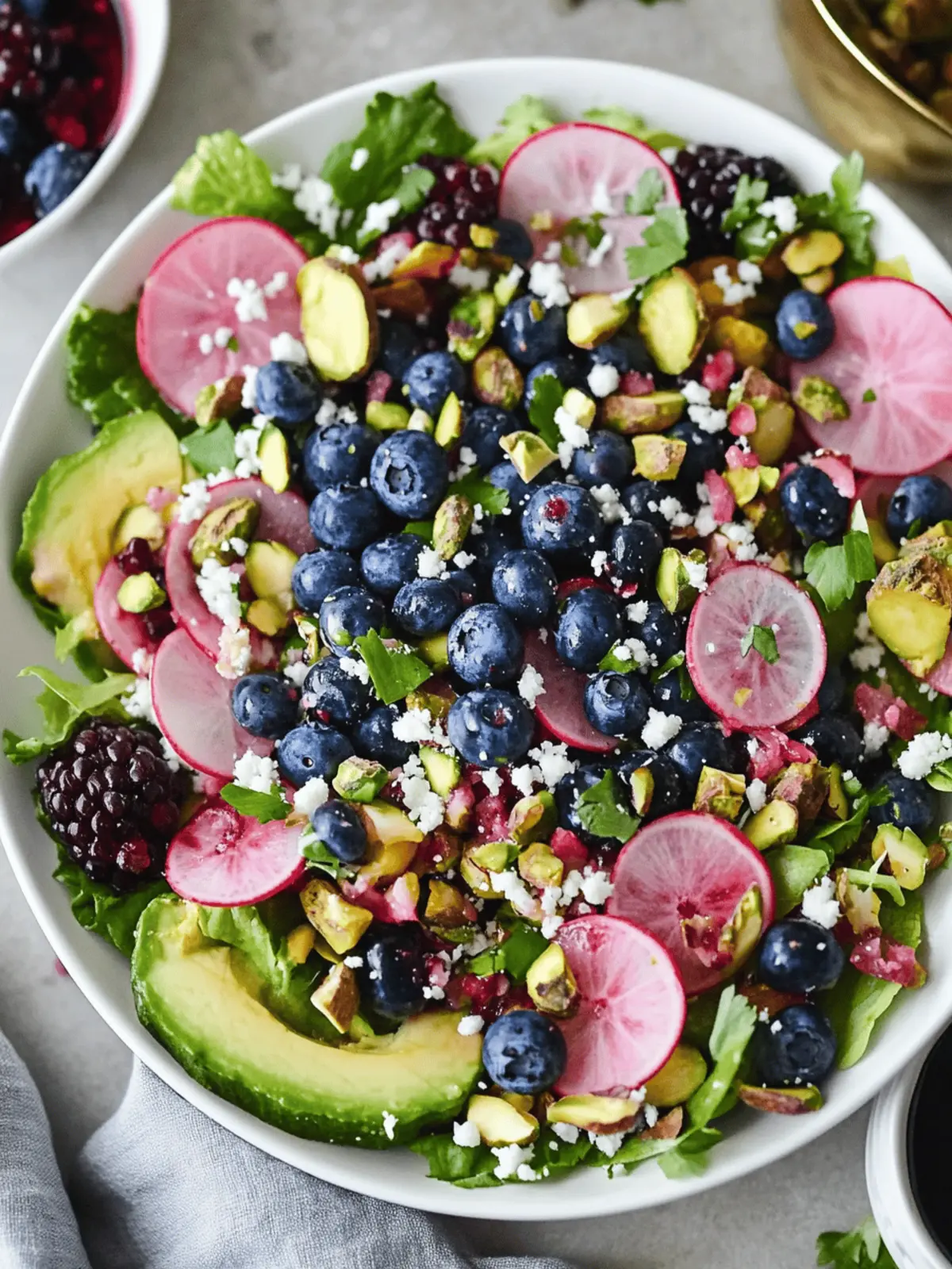 Blueberry Pistachio Spring Salad