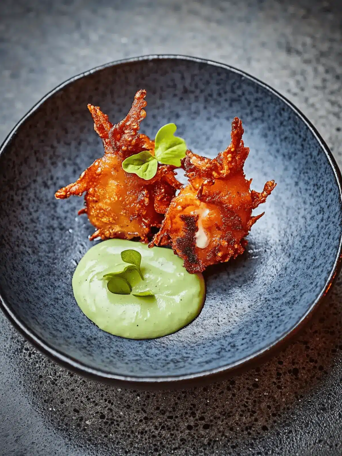 Kimchi Fritters With Sprunion Top Mayo