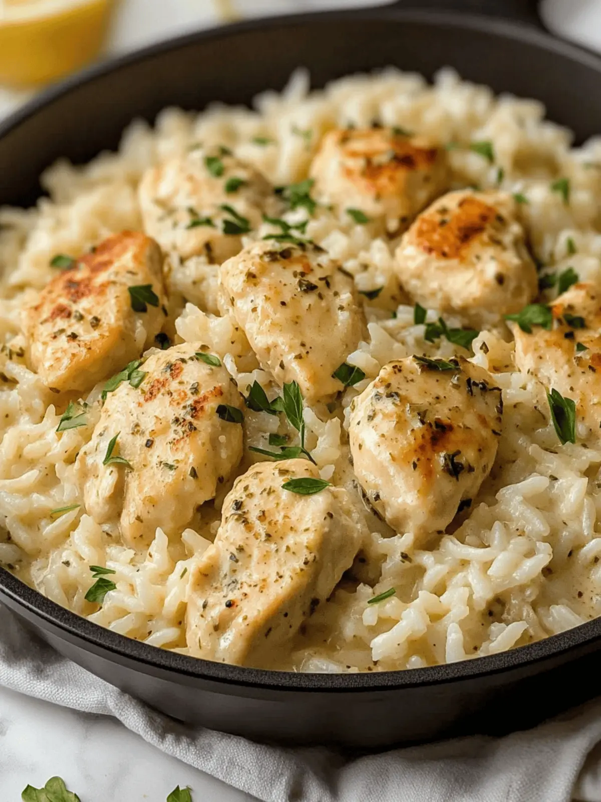 Creamy Herb Chicken & Basmati Rice