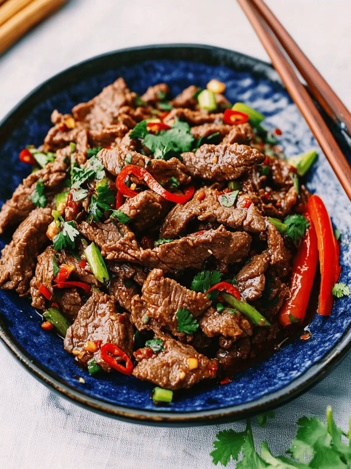 Chinese-style Spicy Beef Salad