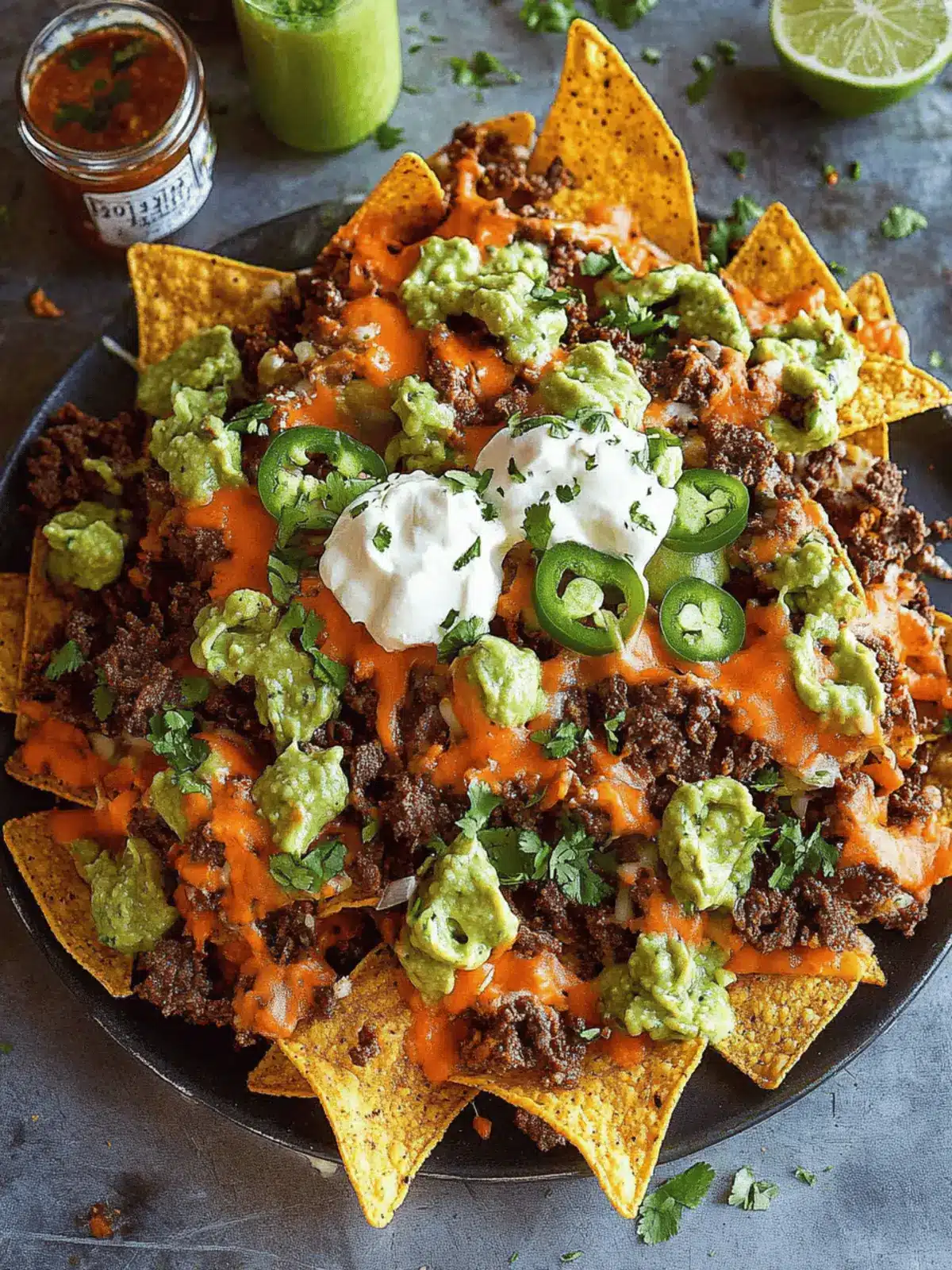 Easy Loaded Doritos Nachos with Beef