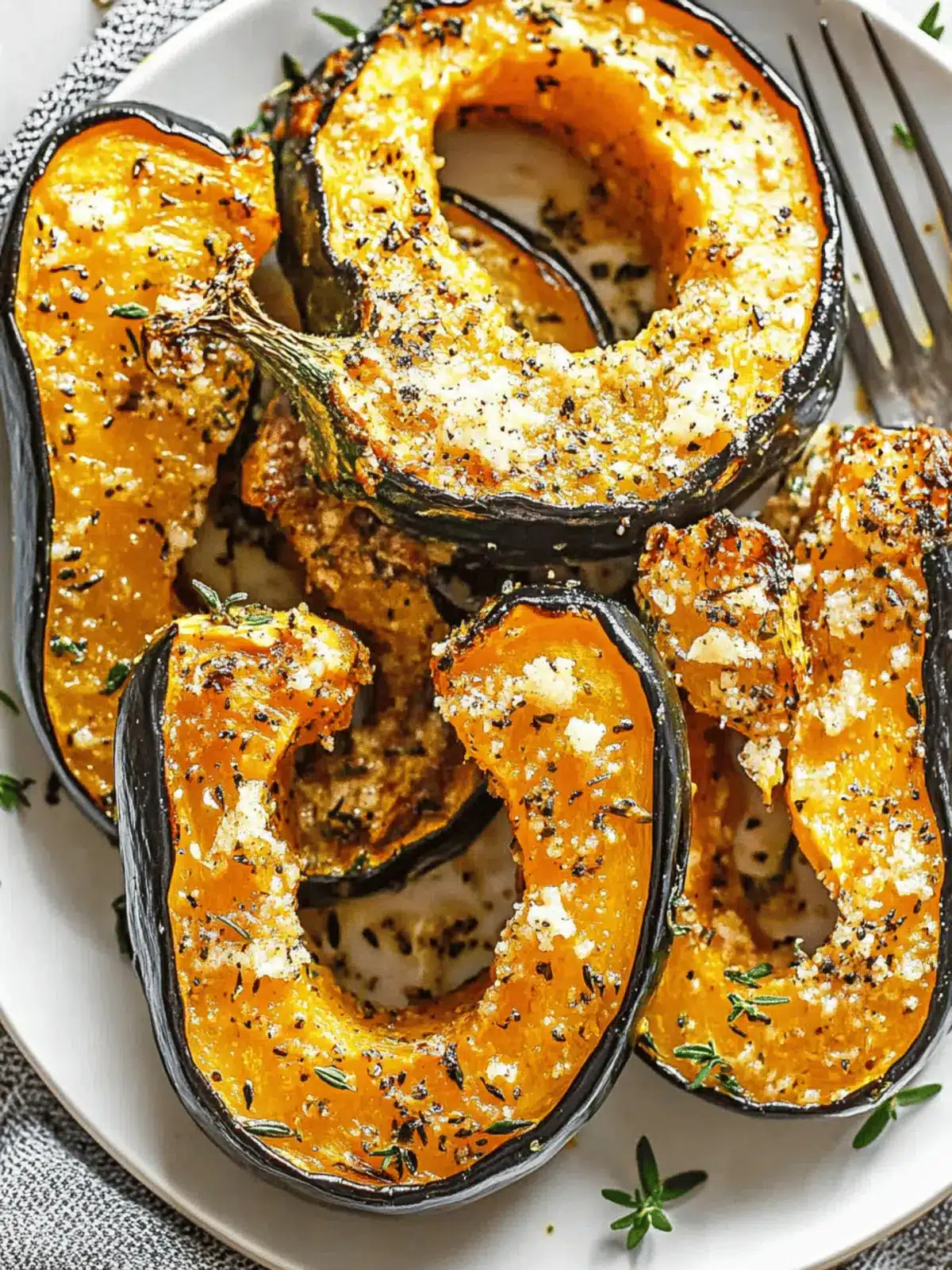 Delicious Parmesan Herb Roasted Acorn Squash for the Holidays 4 Parmesan Herb Roasted Acorn Squash