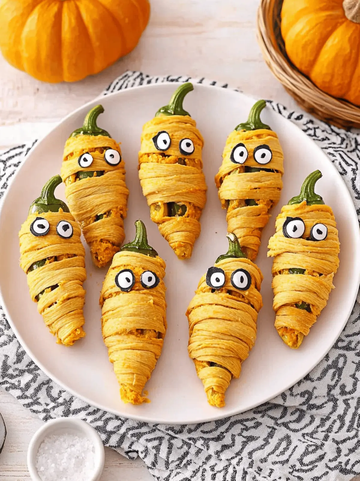 Jalapeño Popper Mummies (Halloween Appetizer)