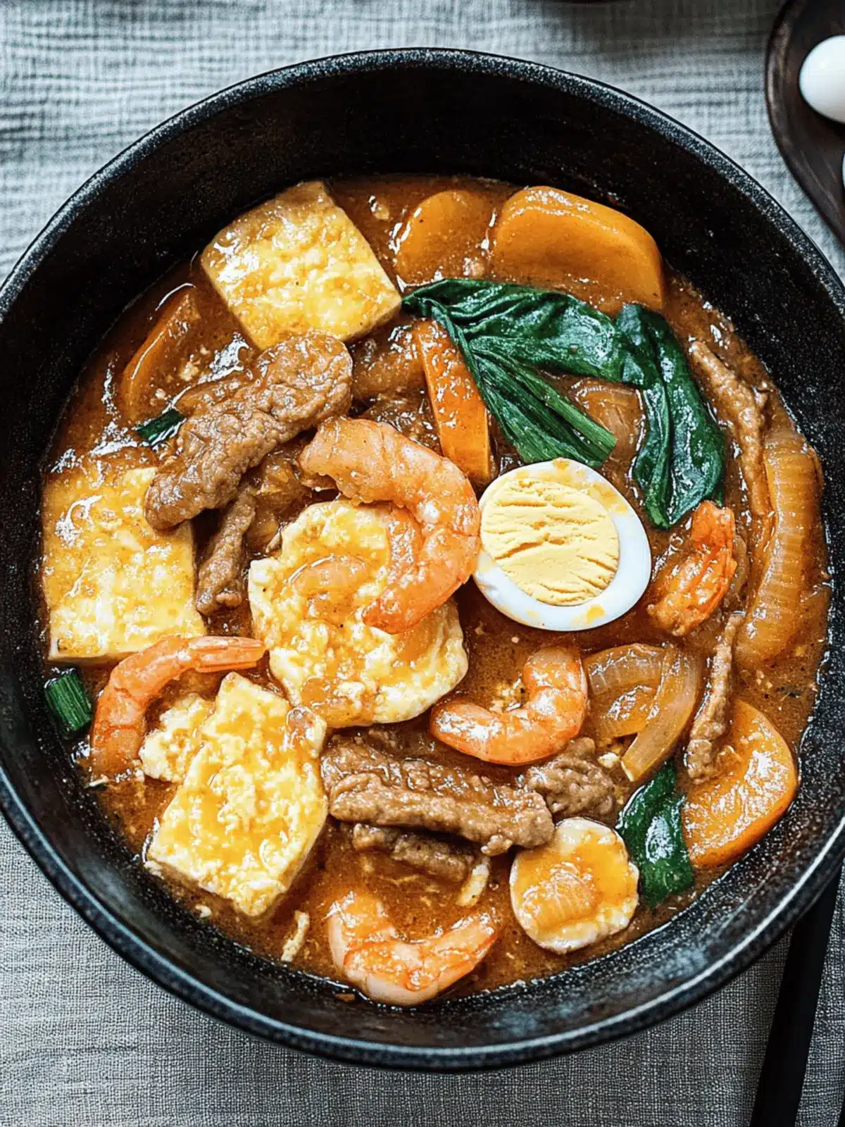 Hot Plate Egg Tofu Beancurd