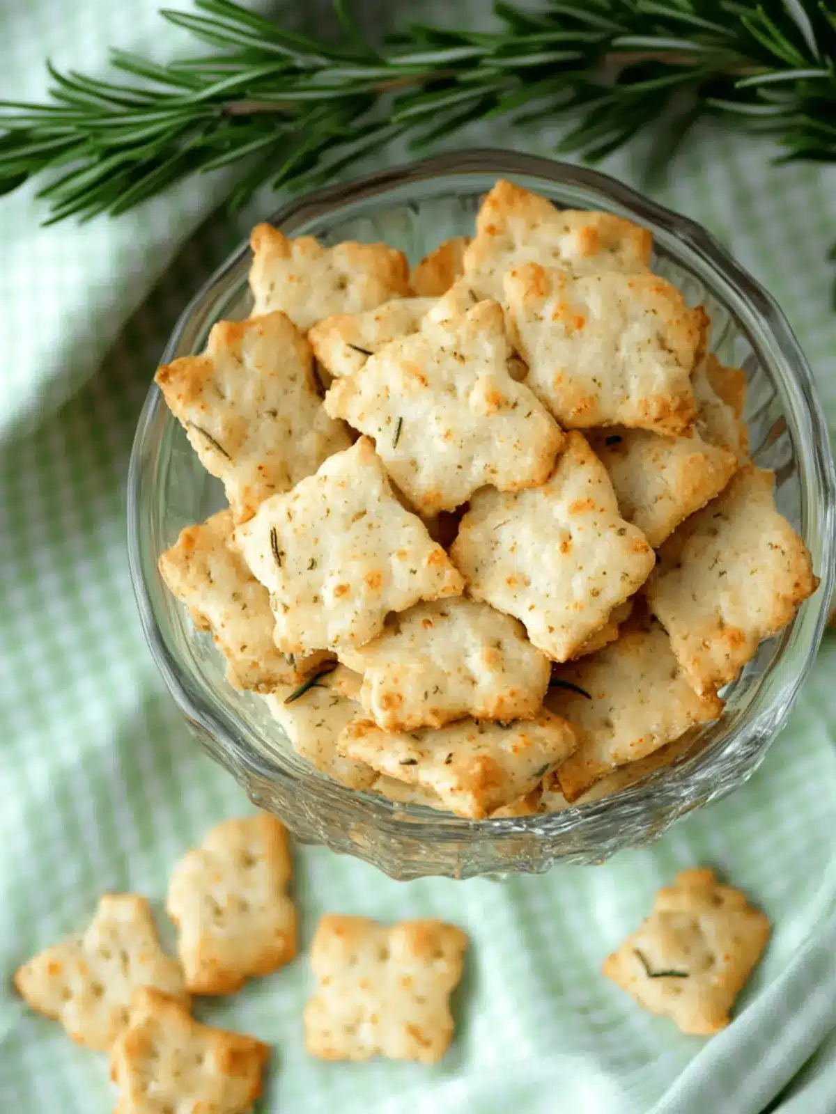 Parmesan Rosemary Crackers