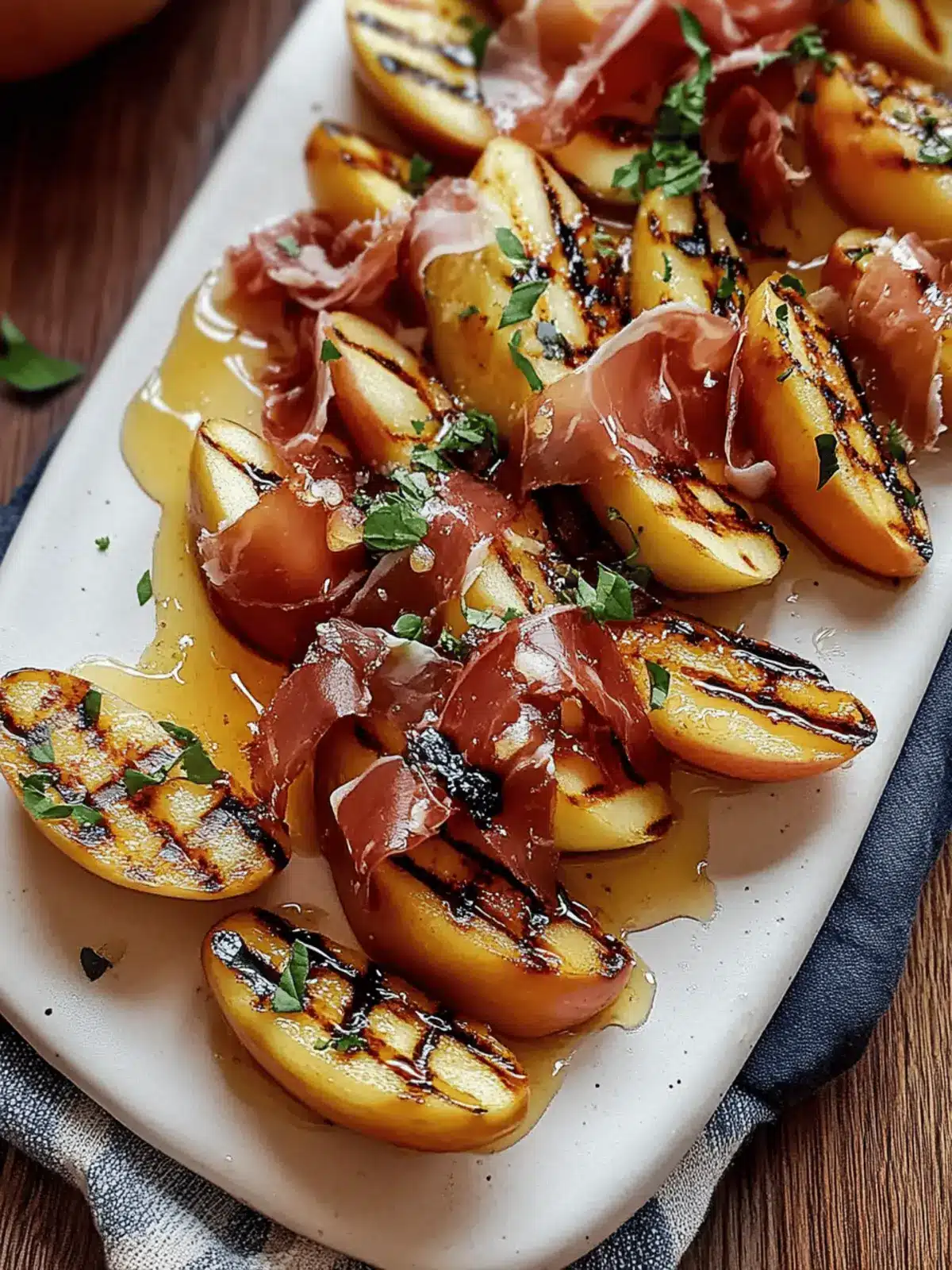 Grilled Apples with Prosciutto and Honey for a Sweet Surprise 4 Grilled Apples with Prosciutto and Honey