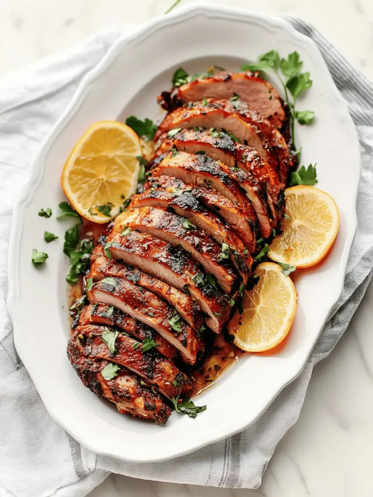 Oven-Roasted Chile Citrus Pork Tenderloin