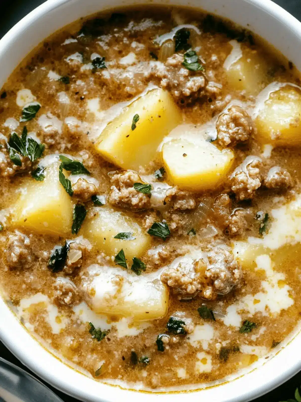Cozy Italian Sausage and Potato Soup
