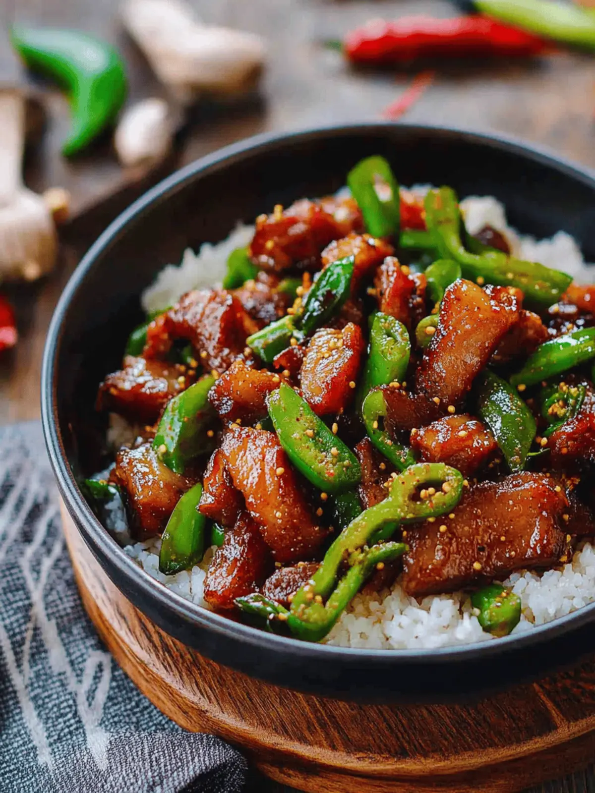Sichuan Three Pepper Pork Belly Stir-fry
