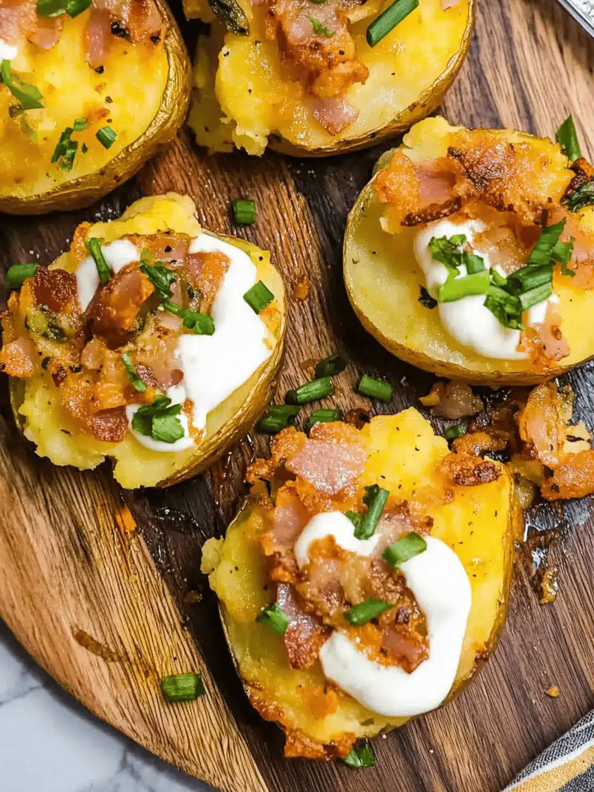 Blackstone Loaded Smashed Potatoes