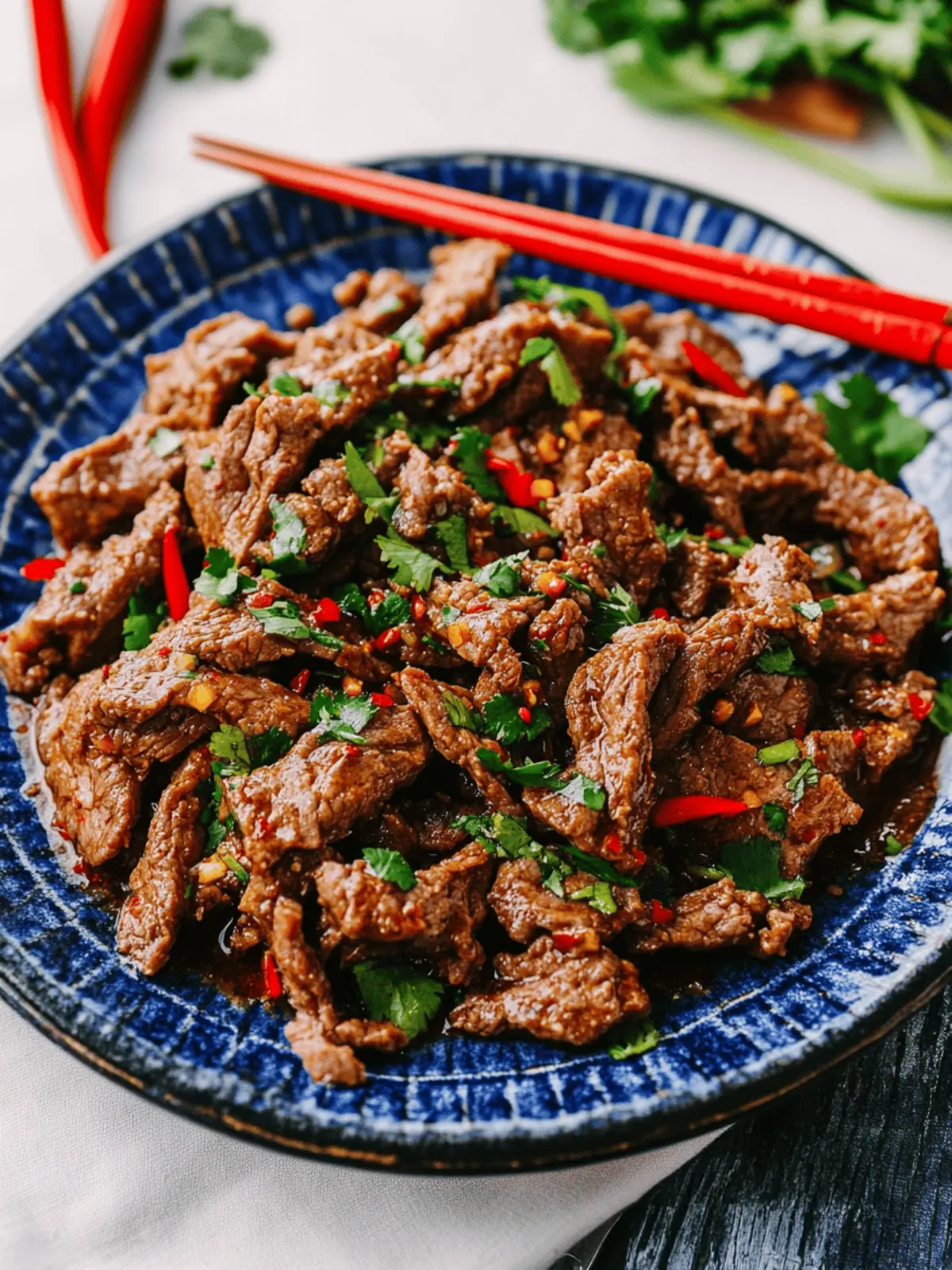 Chinese-style Spicy Beef Salad