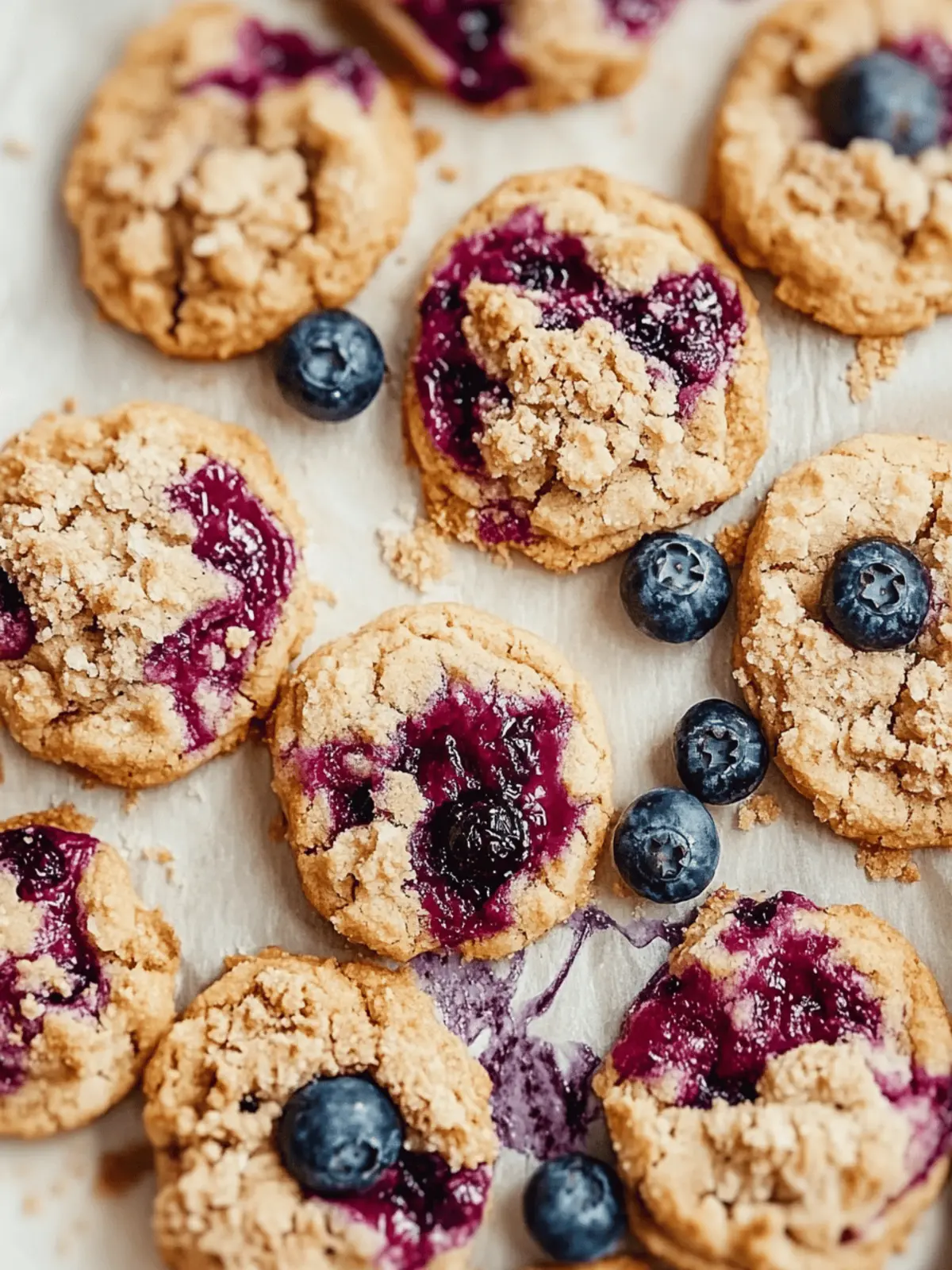 Browned Butter Blueberry Cookies