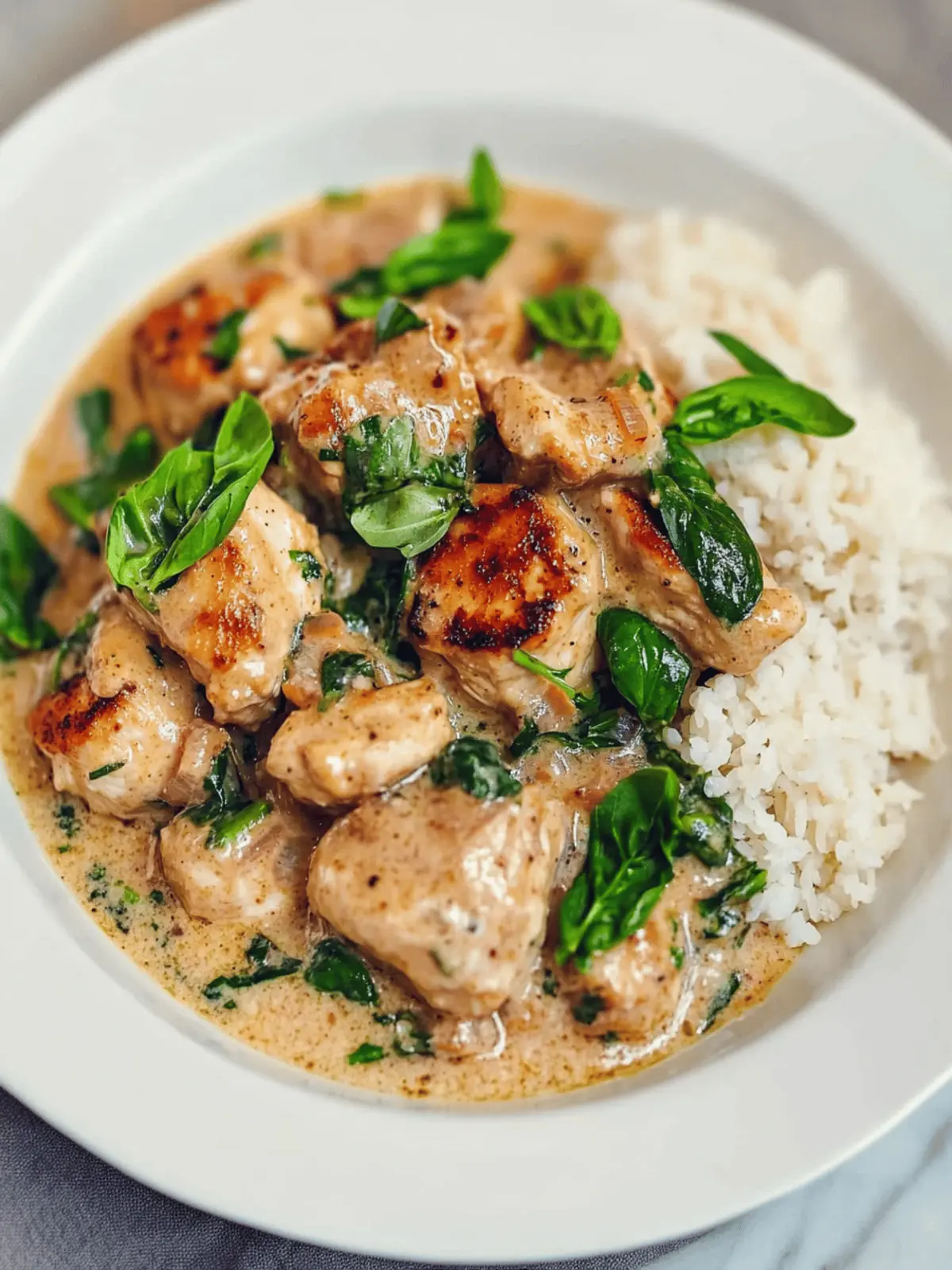 Basil Chicken in Coconut Curry Sauce for Cozy Weeknight Dinners 2 Basil Chicken in Coconut Curry Sauce