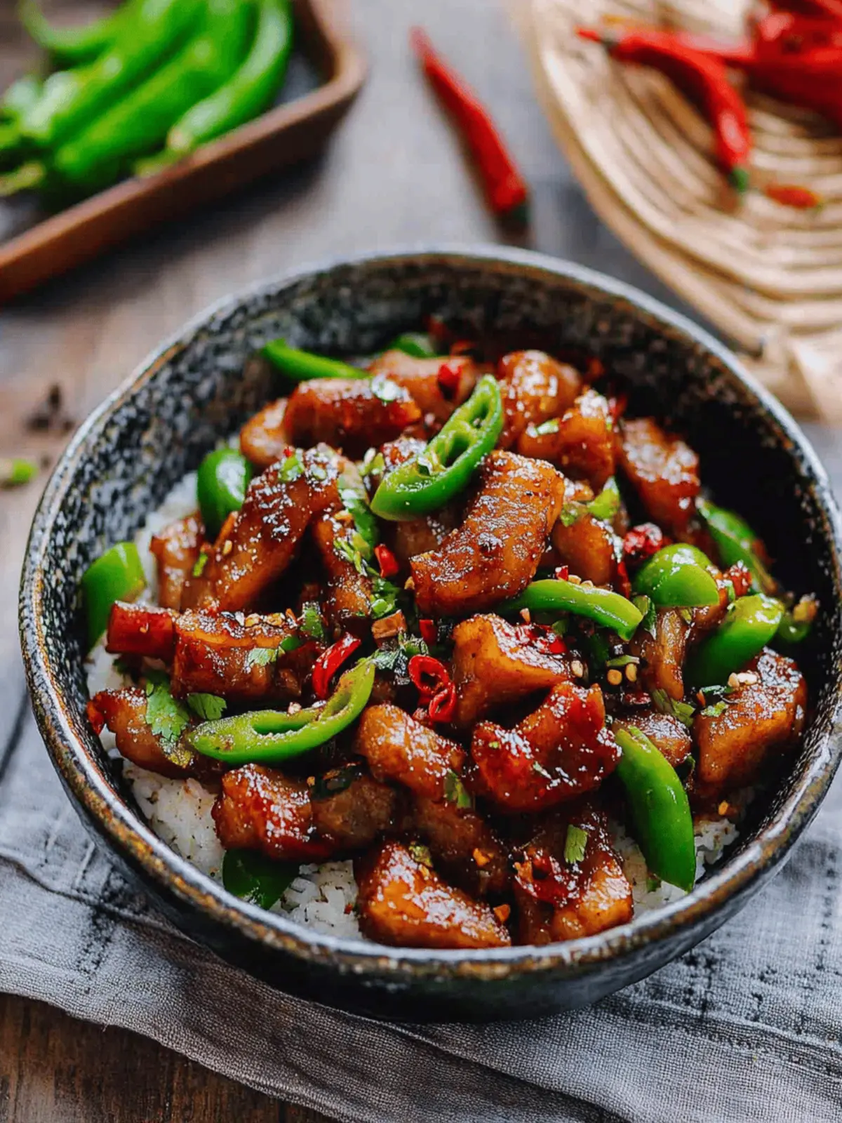 Sichuan Three Pepper Pork Belly Stir-fry