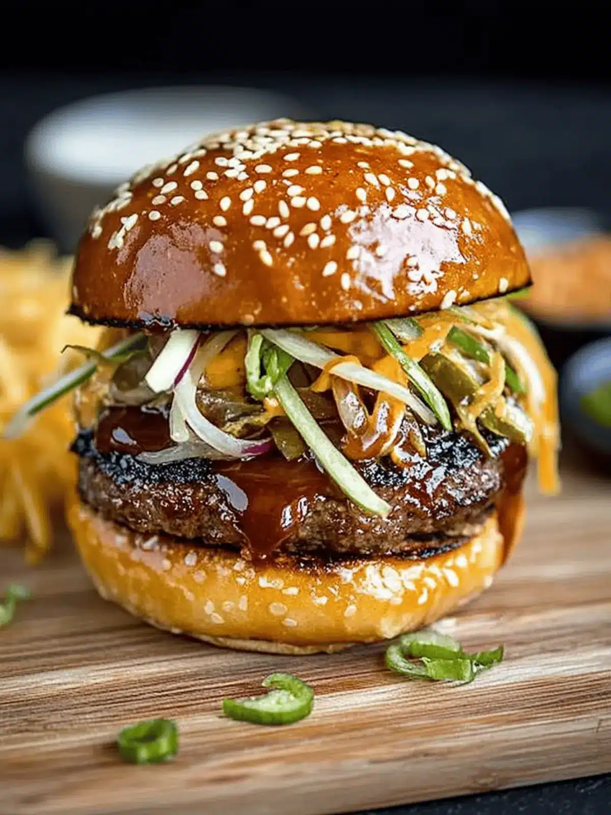 Korean BBQ Burger with Kimchi Slaw for a Flavor Explosion 4 Korean BBQ Burger