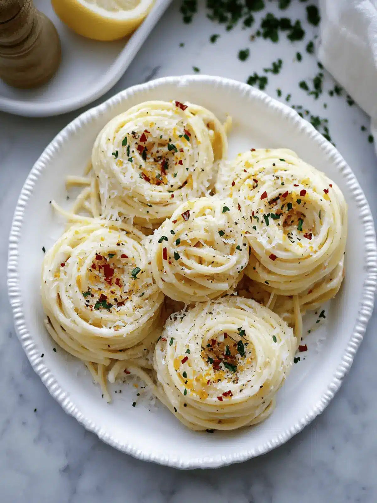 Spicy Lemon Pasta Nests: Quick Comfort for Busy Nights 2 Spicy Lemon Pasta Nests