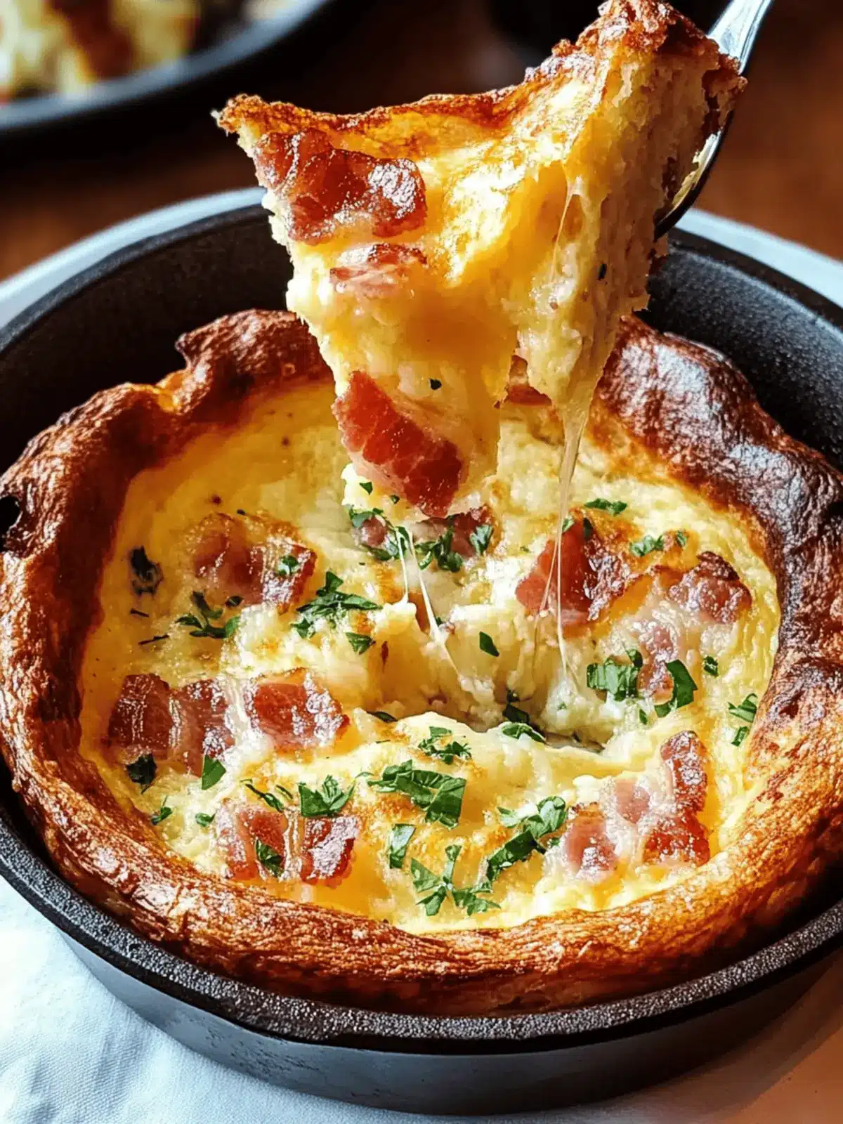 Cheddar Bacon Dutch Baby: Your New Breakfast Obsession 5 Cheddar Bacon Dutch Baby