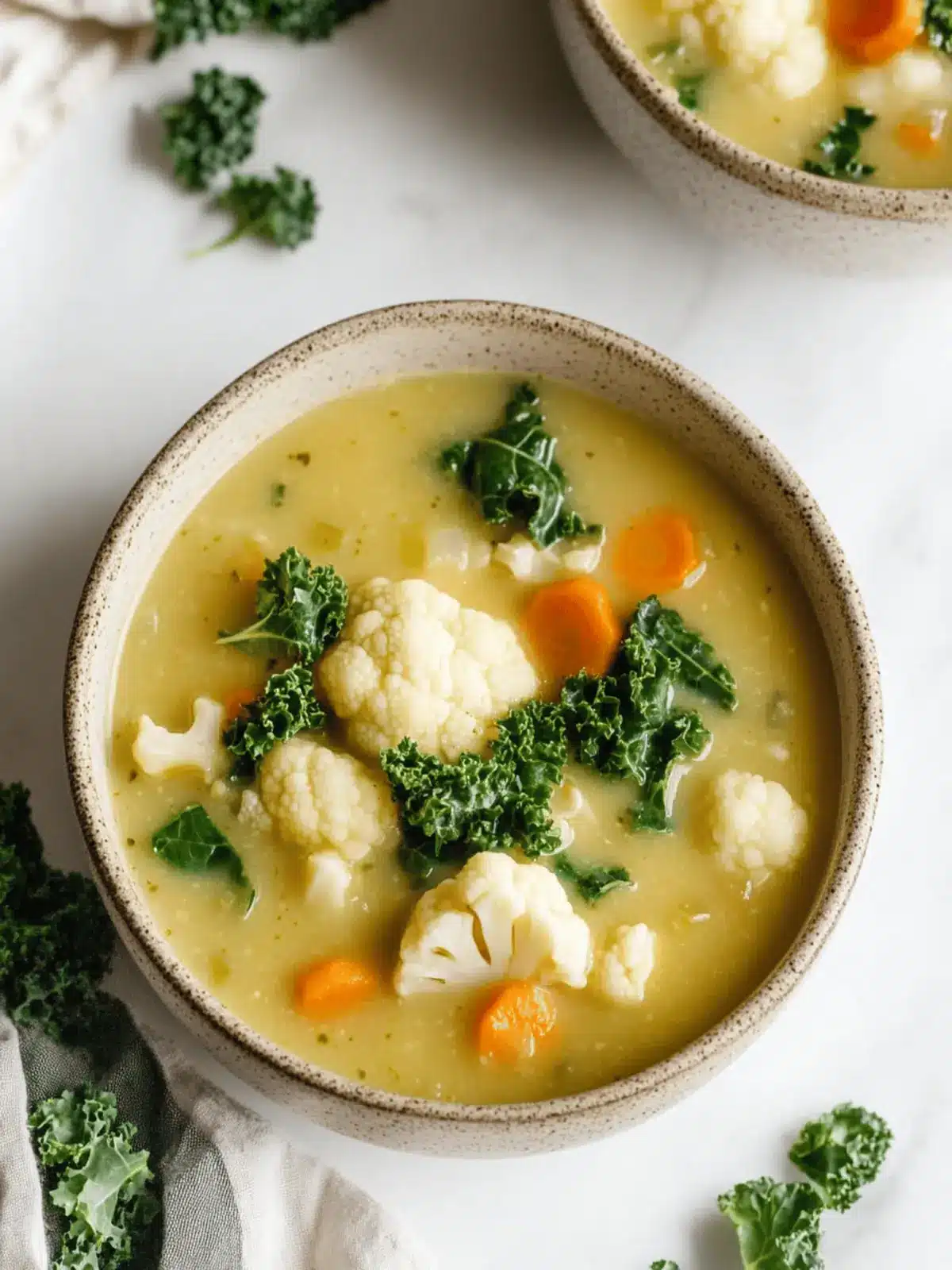 Creamy Kale and Cauliflower Soup for Cozy Nights 2 Kale and Cauliflower Soup