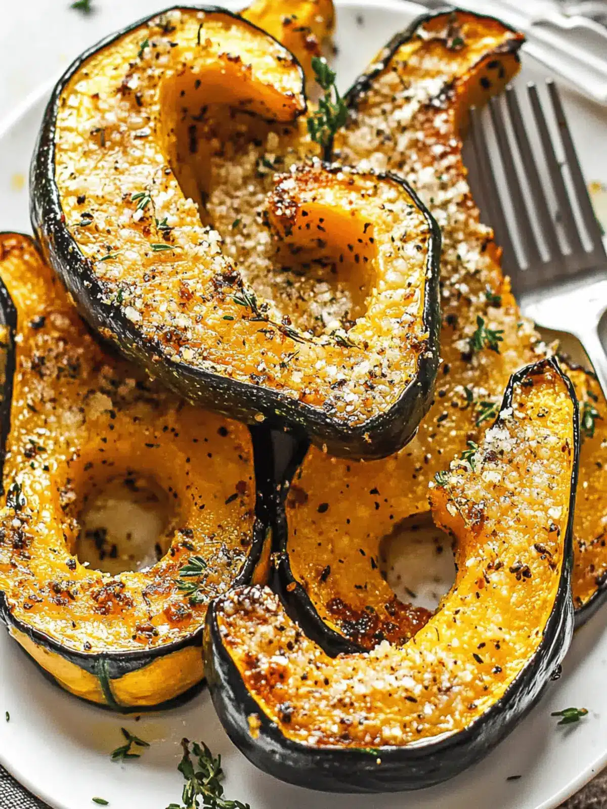 Delicious Parmesan Herb Roasted Acorn Squash for the Holidays 2 Parmesan Herb Roasted Acorn Squash
