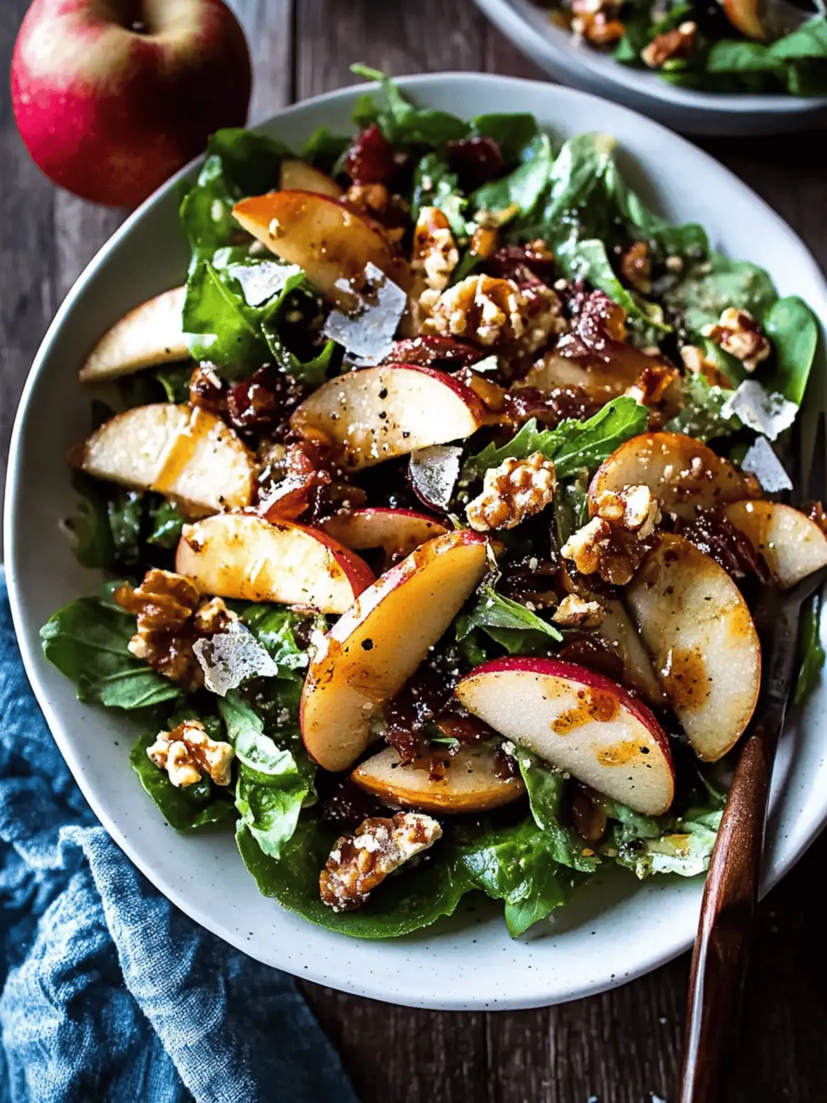 Irresistible Roasted Apple Salad with Caramelized Shallot Vinaigrette 4 Roasted Apple Salad with Caramelized Shallot Vinaigrette