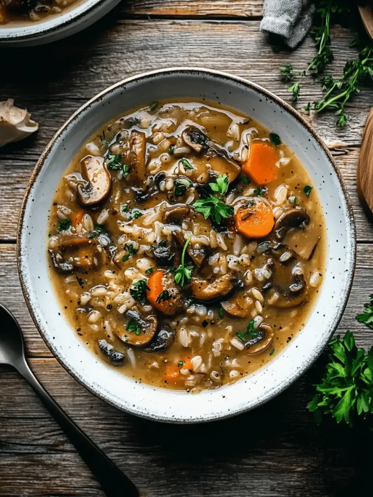 Wild Rice Mushroom Soup