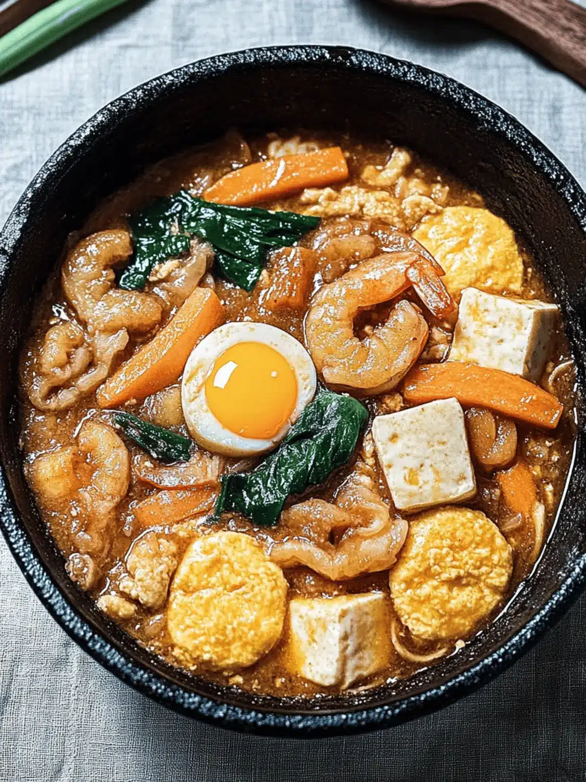 Hot Plate Egg Tofu Beancurd