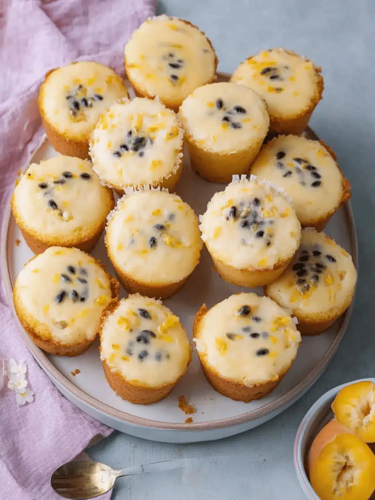 Passionfruit Pound Cake Muffins That Brighten Your Day 2 Passionfruit Pound Cake Muffins