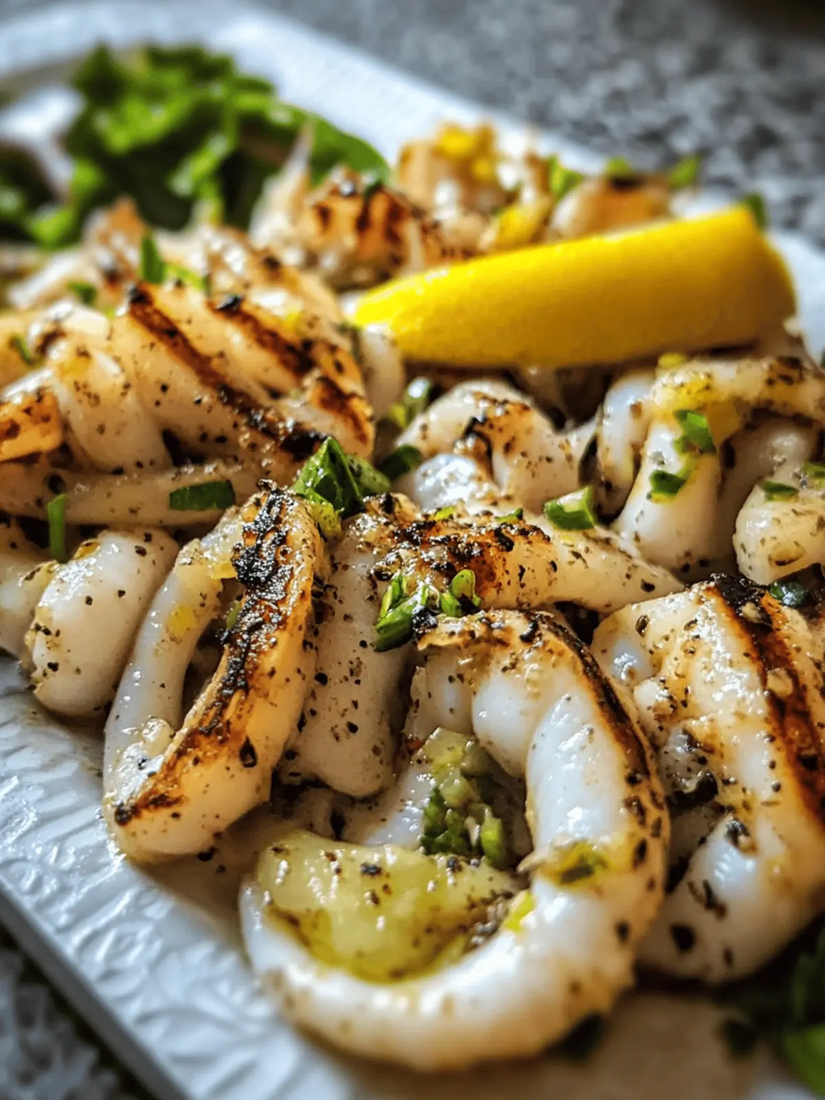 Grilled Calamari: Easy, Flavorful Perfection for Seafood Lovers 4 Grilled Calamari