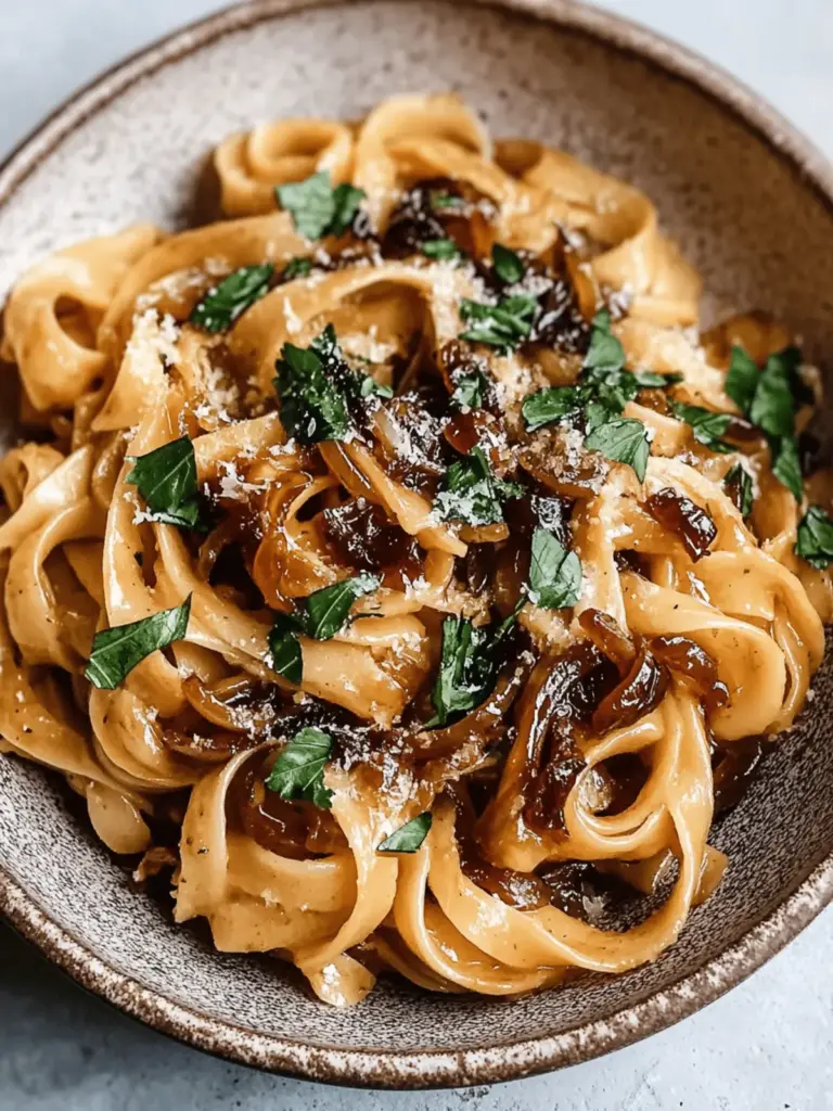 Vegan Caramelized Onion Pasta