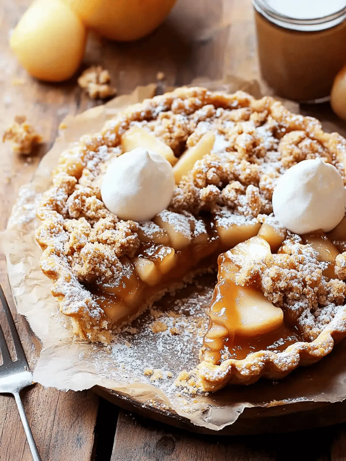Gluten Free Caramel Apple Tart