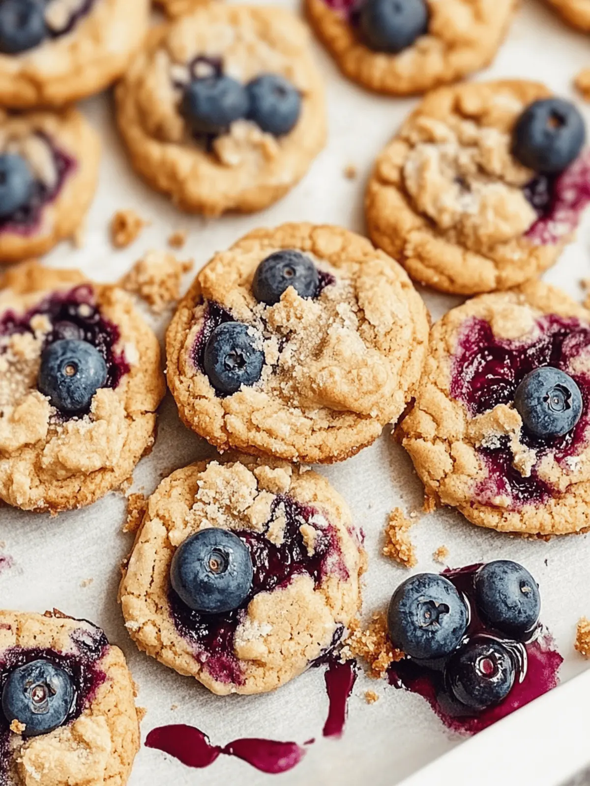 Browned Butter Blueberry Cookies