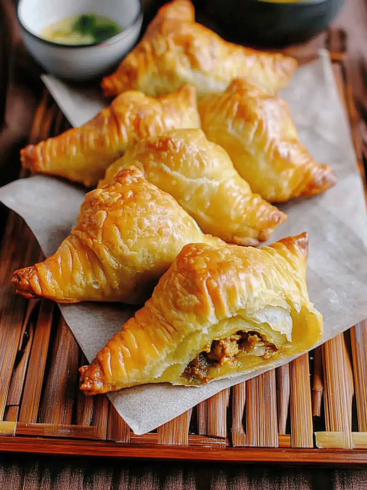 Savory Curry Puffs with Beef: Perfect Party Snack Idea 4 Curry Puffs with Beef