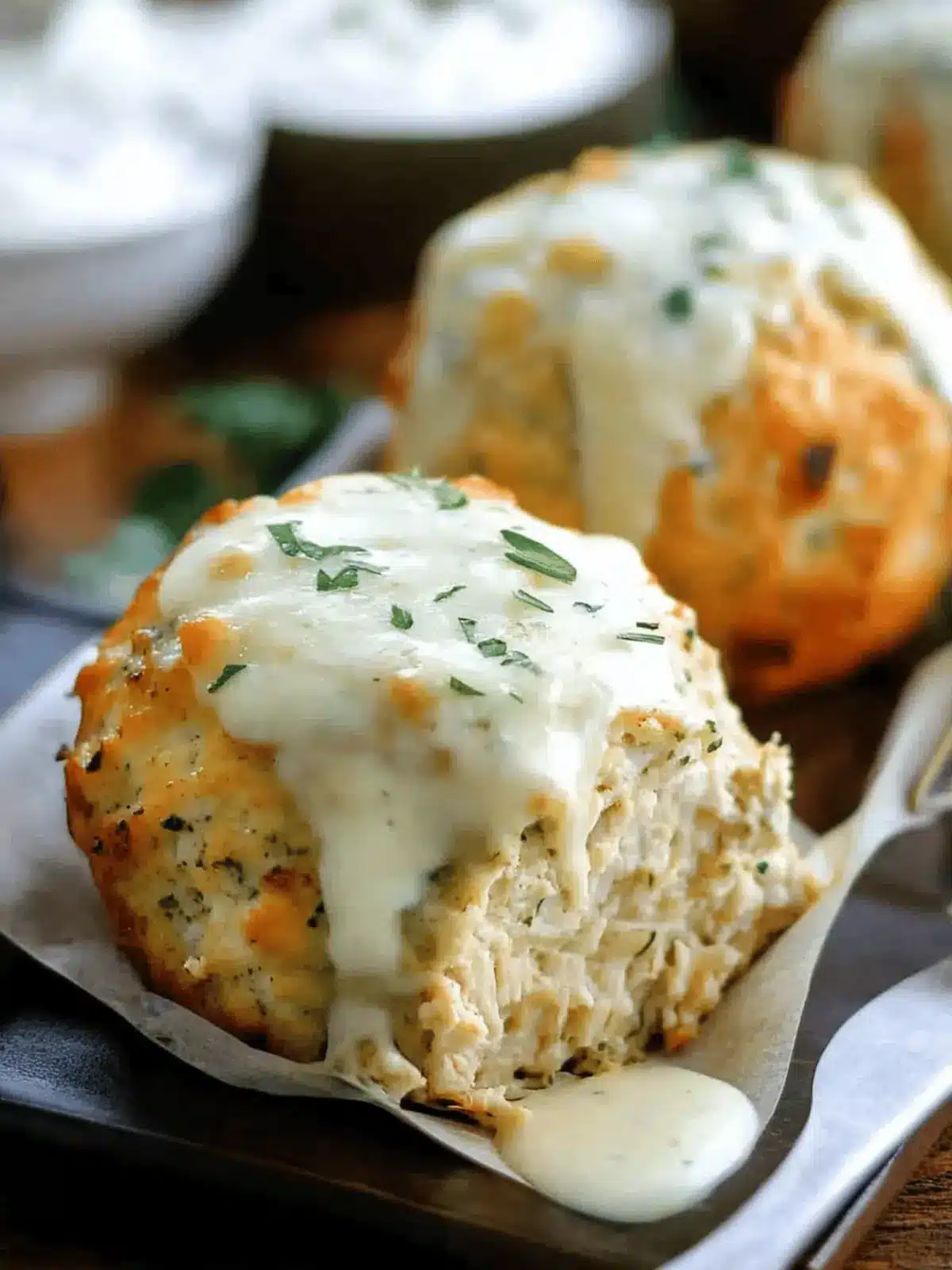 Garlic Parmesan Chicken Meatloaves You’ll Want Every Night 3 Garlic Parmesan Chicken Meatloaves