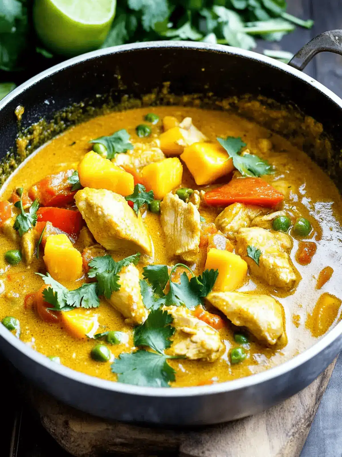 Mango Chicken Curry: A Tropical Twist for Quick Family Dinners 2 Mango Chicken Curry