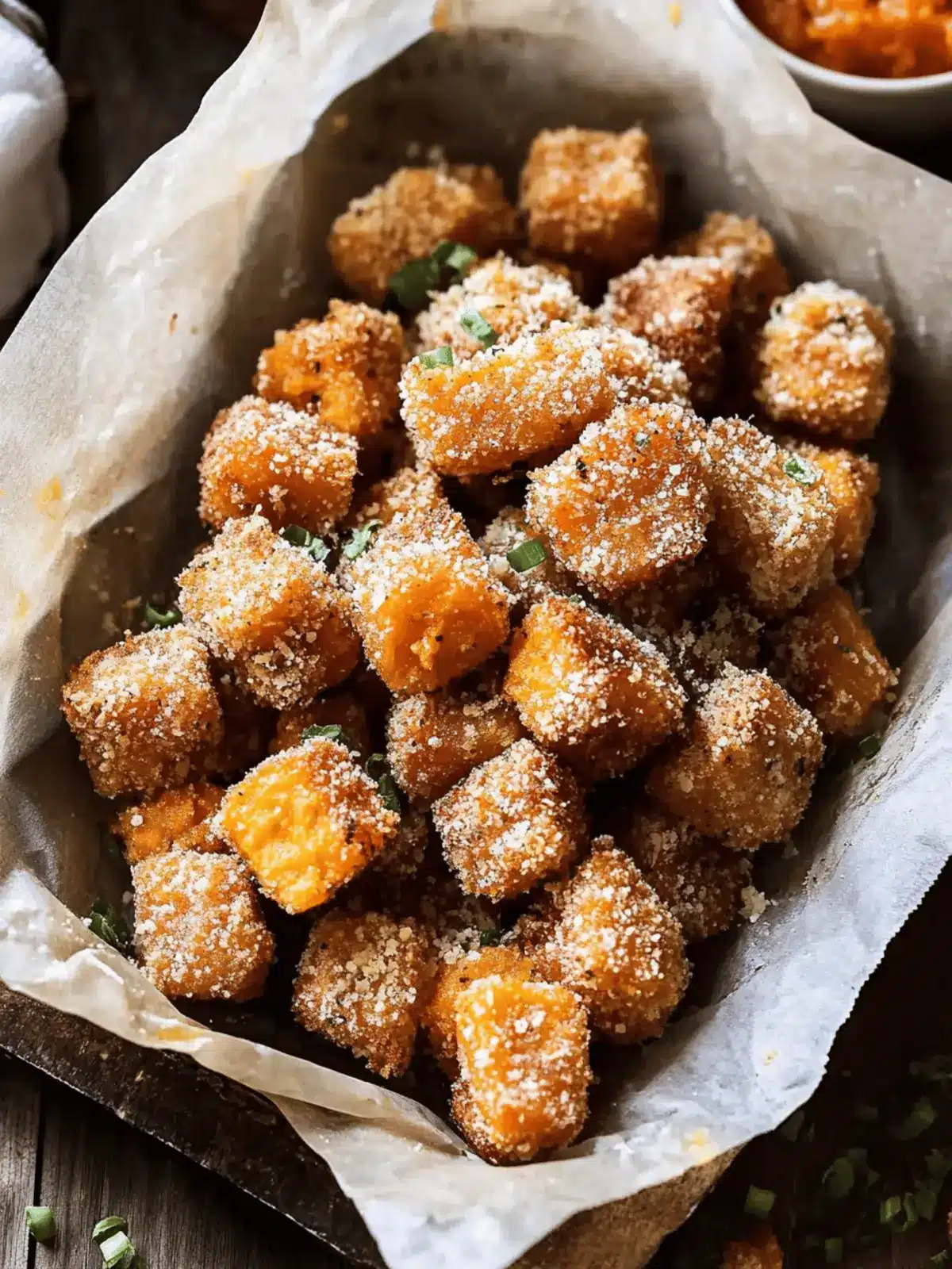 Sweet Potato Parmesan Tater Tots