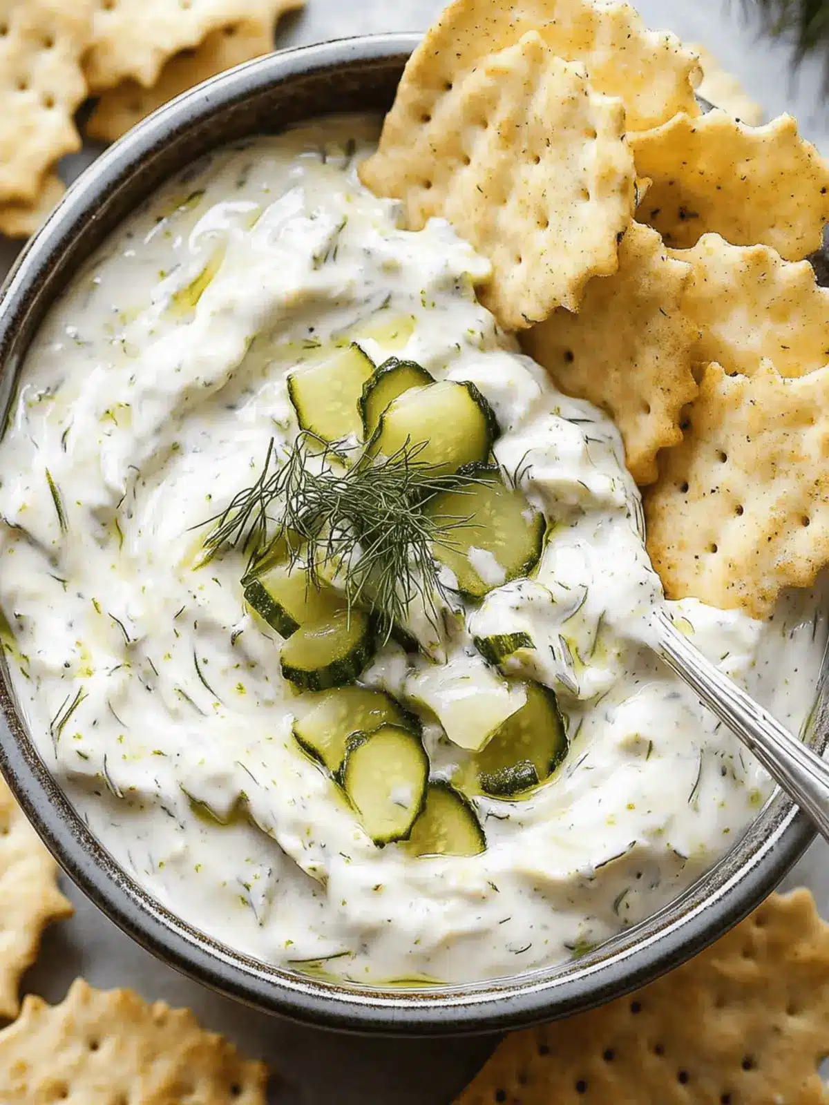 Creamy Dairy Free Dill Pickle Dip for Your Next Potluck 5 Dairy Free Dill Pickle Dip