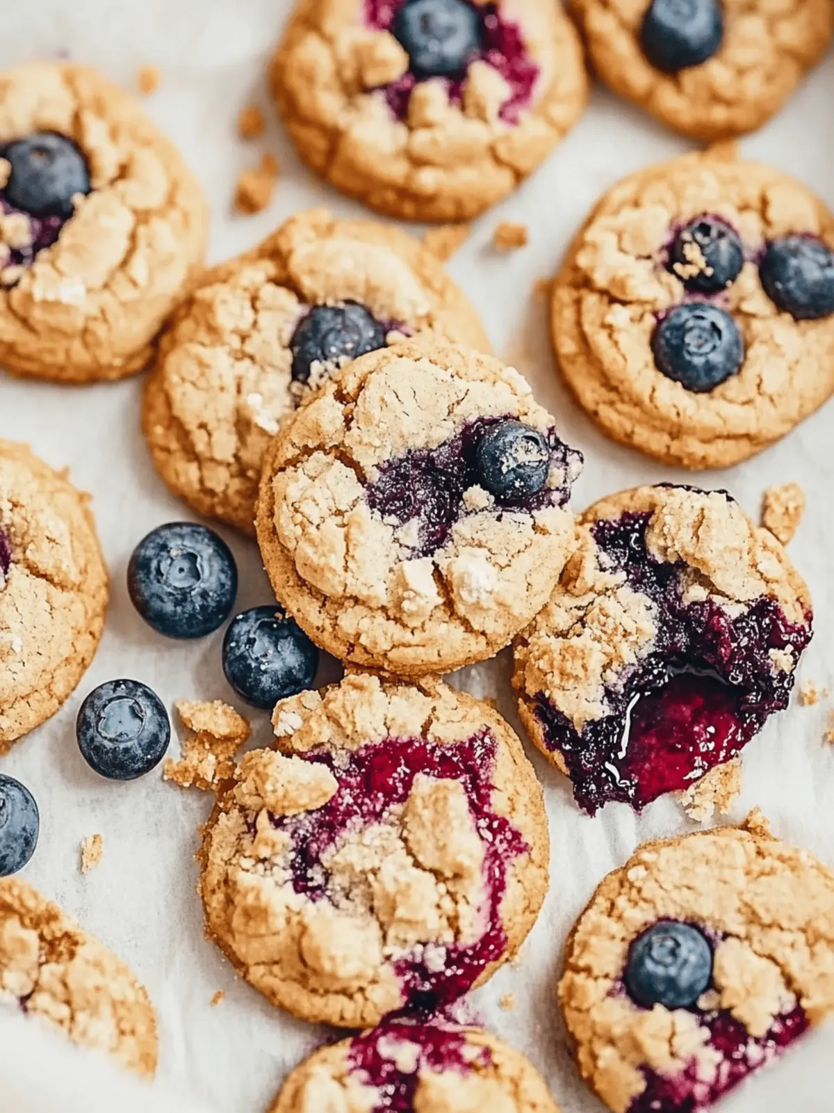 Browned Butter Blueberry Cookies