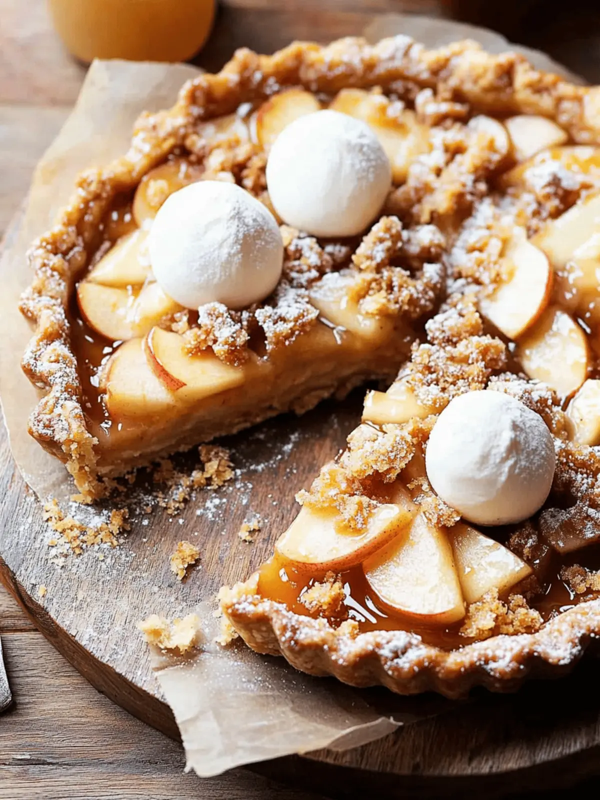 Gluten Free Caramel Apple Tart