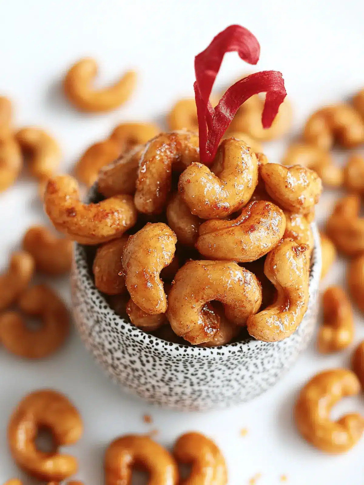 Sweet and Spicy Honey Roasted Cashews