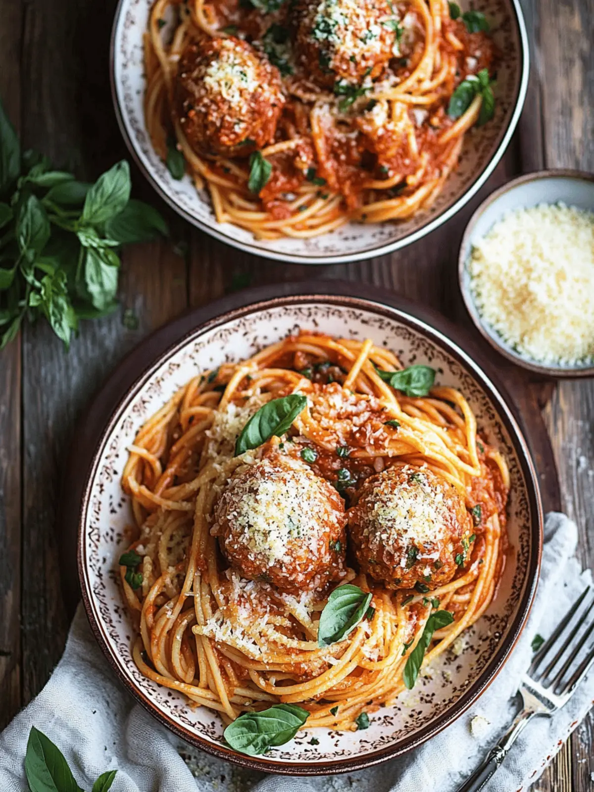 Spaghetti & Meatballs with Spicy Tomato Sauce