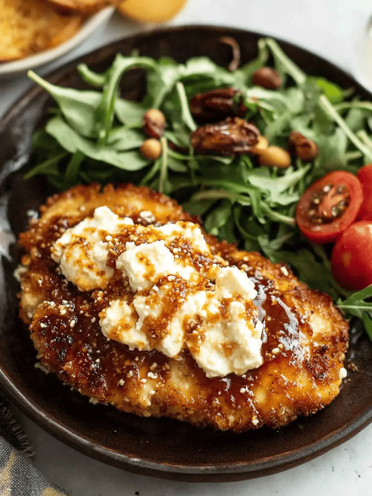 Crispy Hot Honey Feta Chicken
