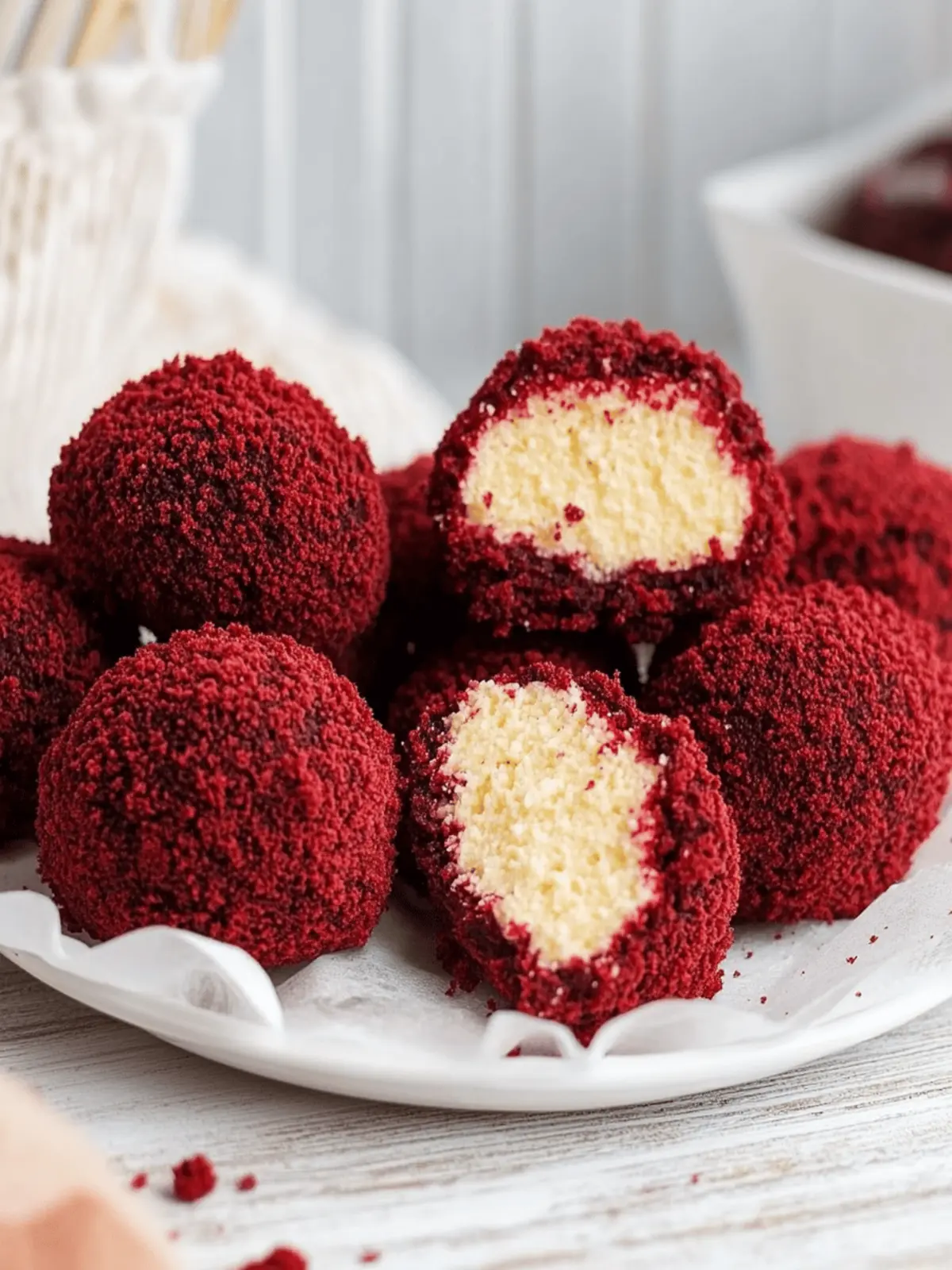 Red Velvet Cheesecake Bites