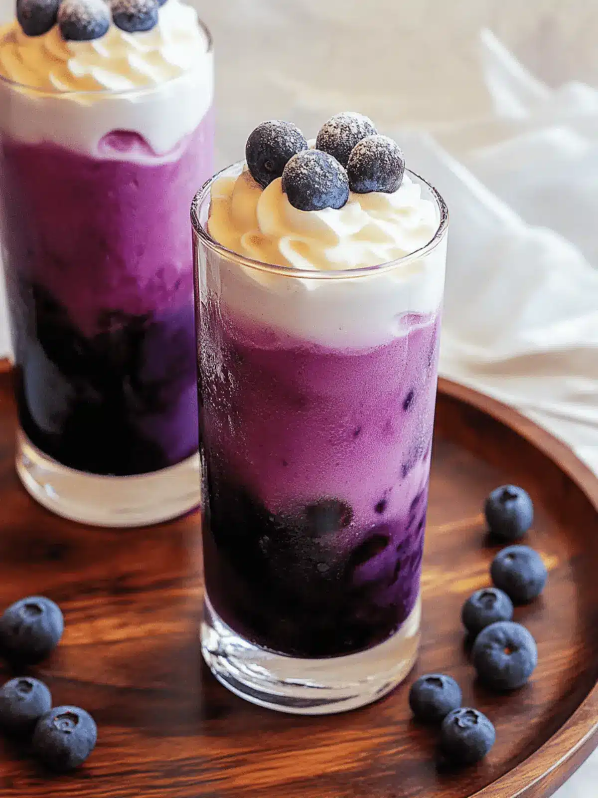 Sugar Free Blueberry Italian Cream Soda
