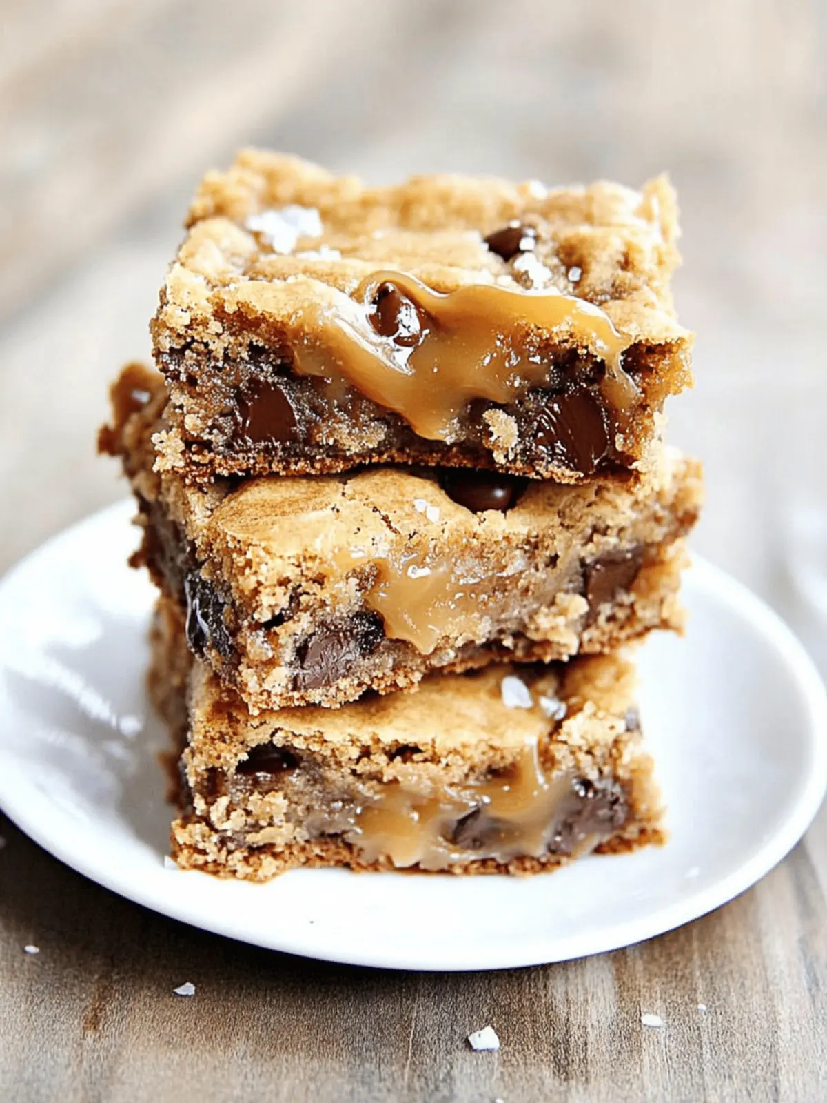 Gooey Salted Caramel Chocolate Chip Cookie Bars You Can't Resist 3 Gooey Salted Caramel Chocolate Chip Cookie Bars