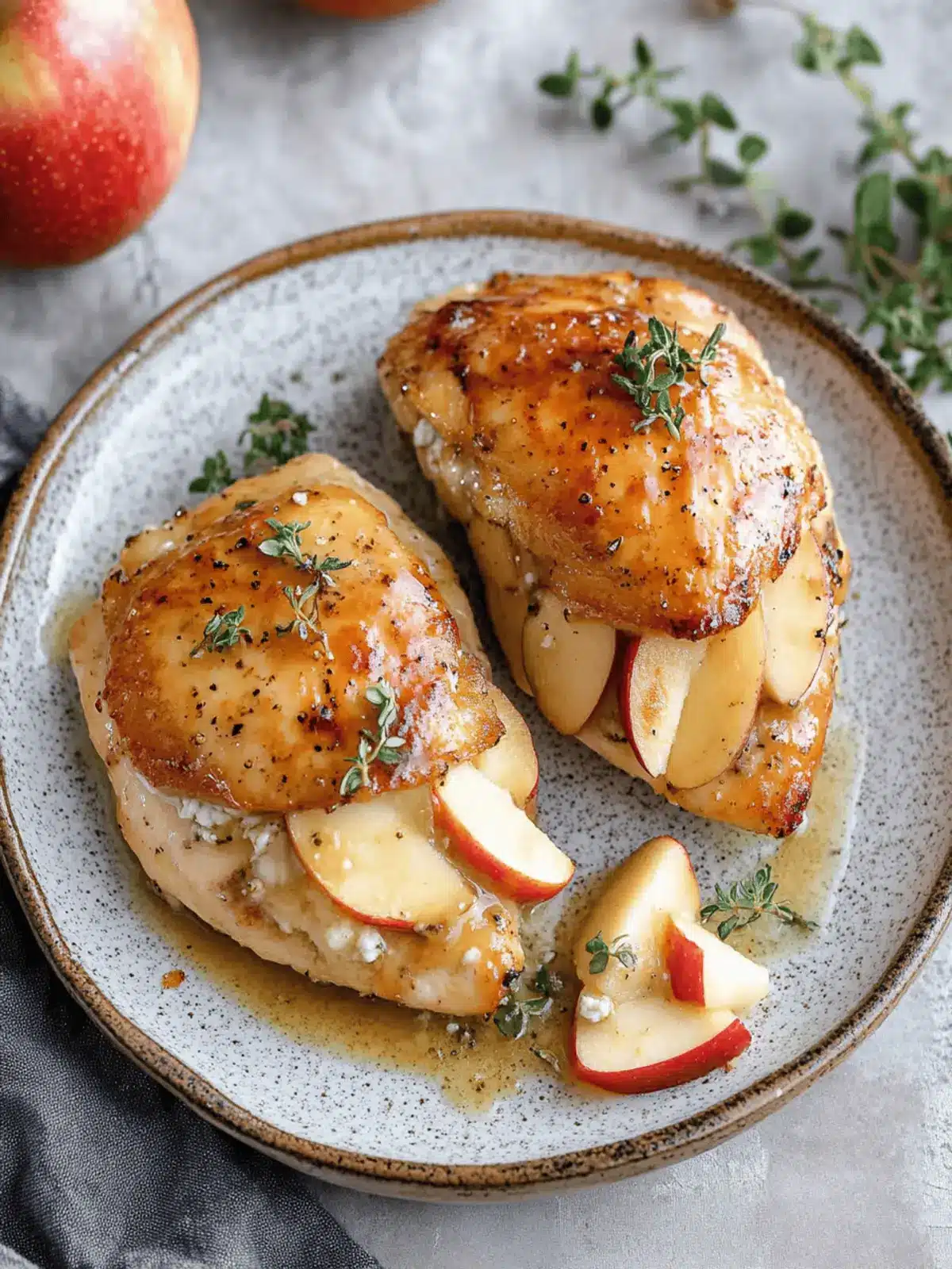 Apple and Brie Stuffed Chicken Breast